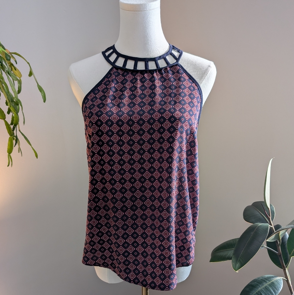 Monteau La Choker Keyhole Dressy Tank